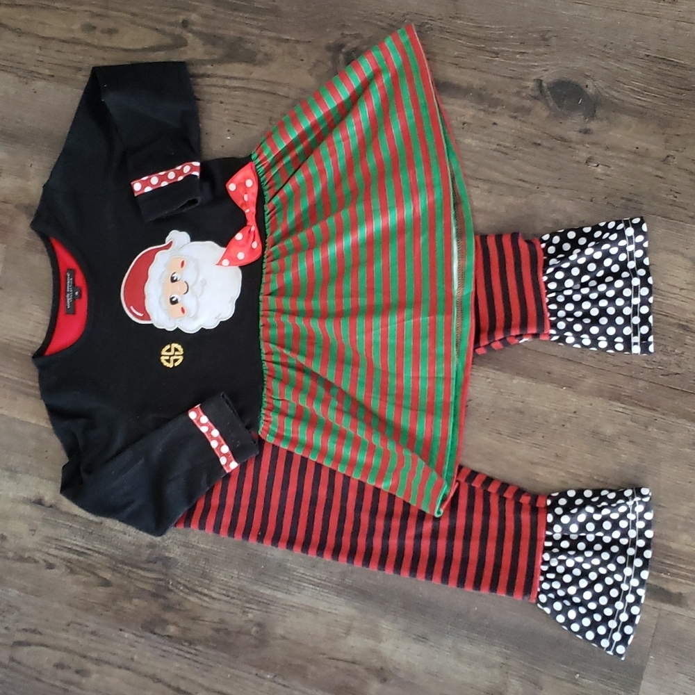 Girls Santa 2 piece outfit